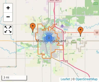 Area schools map